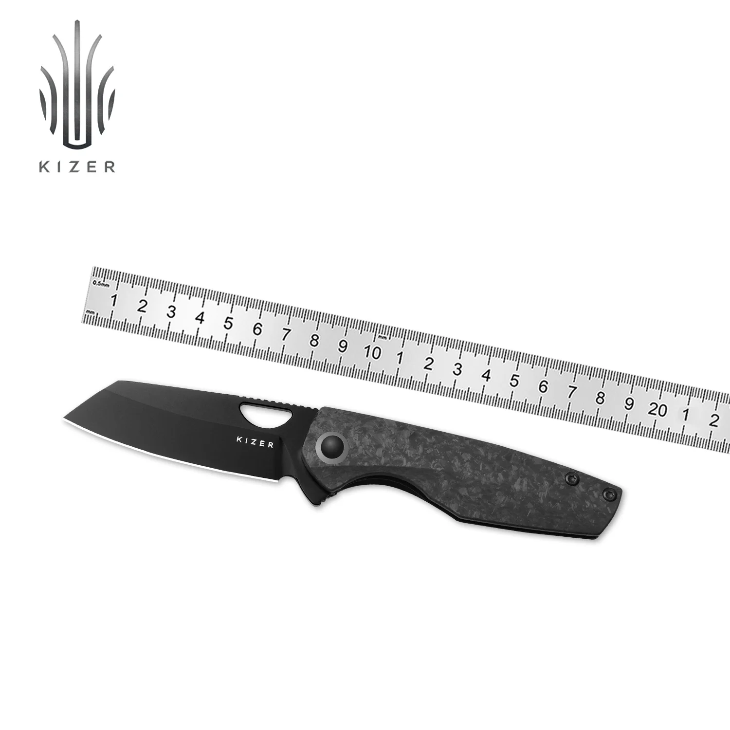 Kizer Folding Sparrow Ki3628A2/Ki3628A3 Sparrow S45VN/20CV Steel Blade With Titanium Handle