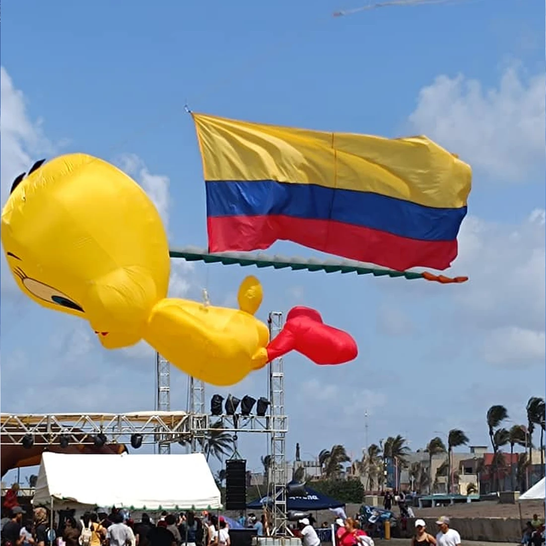 9KM 3,5m Chick Kite Line Wasserijhanger Zachte opblaasbare showvlieger voor Kite Festival 30D Ripstop Nylon (Accepteer groothandel)