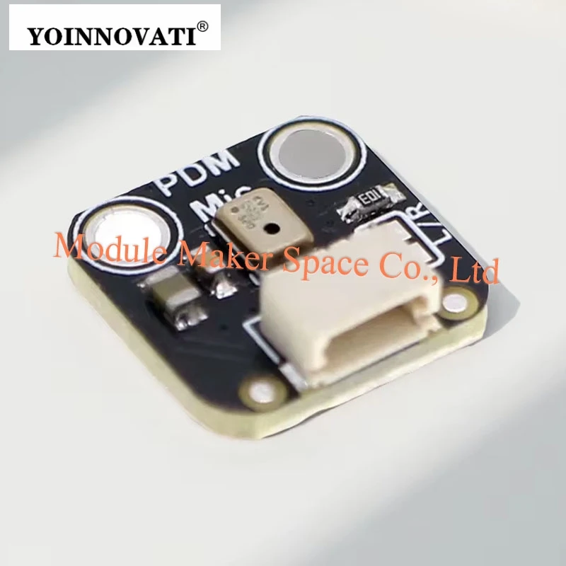 MP34DT01 PDM Digital Microphone Module, Omnidirectional MEMS Mic with JST SH Connector, 61dB SNR for Embedded Audio