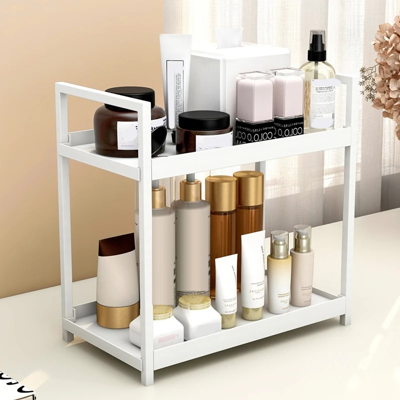 Shelf Bathroom Countertop Storage Rack Cosmetic Shelf Kitchen Spice Rack image 2