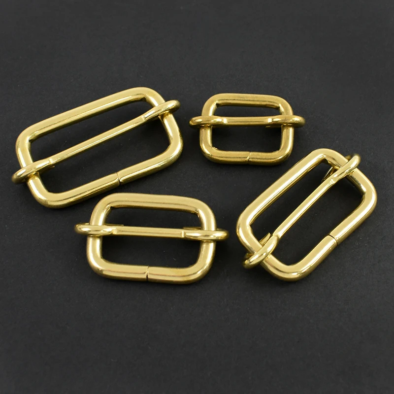 

1-5Pcs 20-40mm Solid Brass Buckle Tri-Glide Buckles Luggage Hook Bag Shoulder Strap Adjuster Leather Belt Clasp DIY Accessories