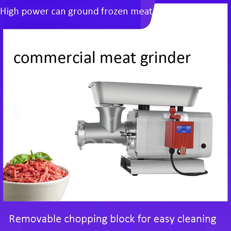 Heavy Duty Stainless Steel Sausage Stuffer, Poderoso Moedor Elétrico, Chopper Cozinha, Mixer Mill, Processador de Alimentos, 110V, 220V