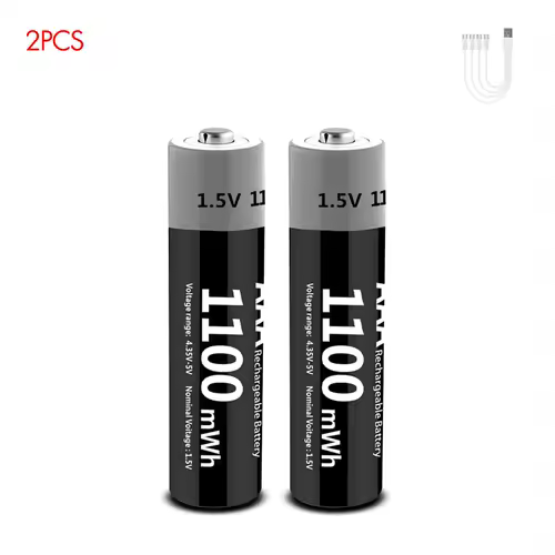 Kuugro Li-ion AAA and AA Rechargeable Batteries USB Lithium-ion 3400mWh 1.5V AA Rechargeable Batteries+1100mWh 1.5V AAA Battery - Image 16