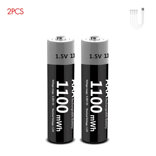 Kuugro Li-ion AAA and AA Rechargeable Batteries USB Lithium-ion 3400mWh 1.5V AA Rechargeable Batteries+1100mWh 1.5V AAA Battery - Image 16