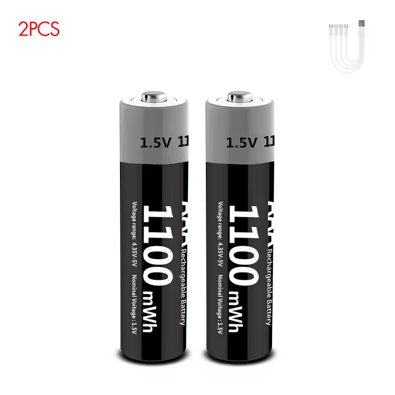 Kuugro Li-ion AAA and AA Rechargeable Batteries USB Lithium-ion 3400mWh 1.5V AA Rechargeable Batteries+1100mWh 1.5V AAA Battery - Image 16