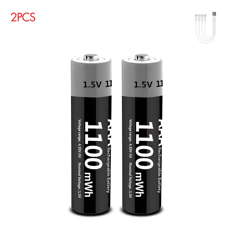 Kuugro Li-ion AAA and AA Rechargeable Batteries USB Lithium-ion 3400mWh 1.5V AA Rechargeable Batteries+1100mWh 1.5V AAA Battery - Image 16