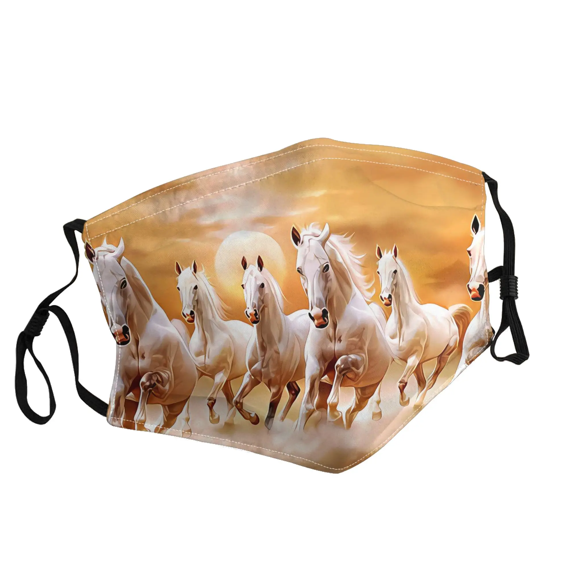 

Galloping Horses Running Horse Mask Unisex Outdoor Fashion Printed