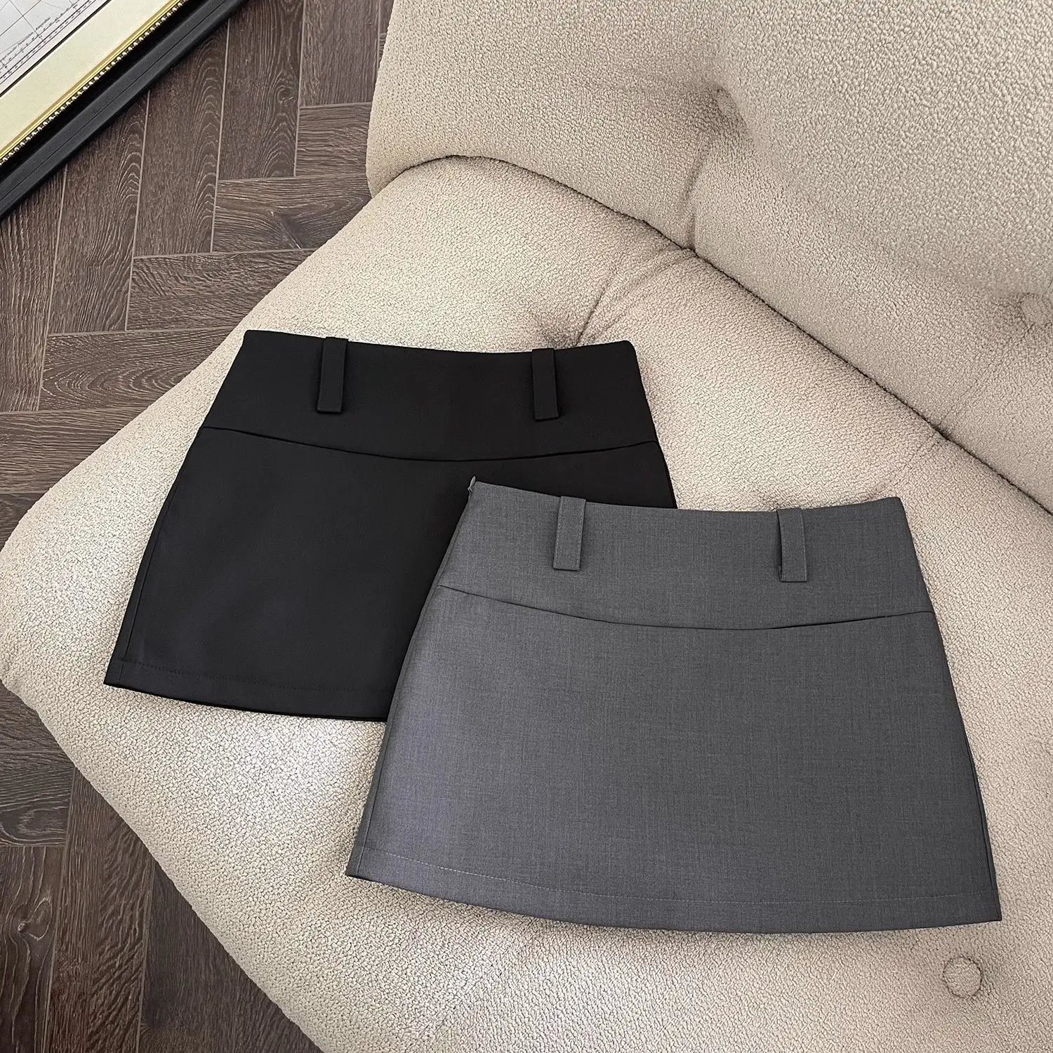 Anti-see-through Half-length Skirt Petite Short Skirts Spring and Summer New Style High-waisted Slimming Skirt