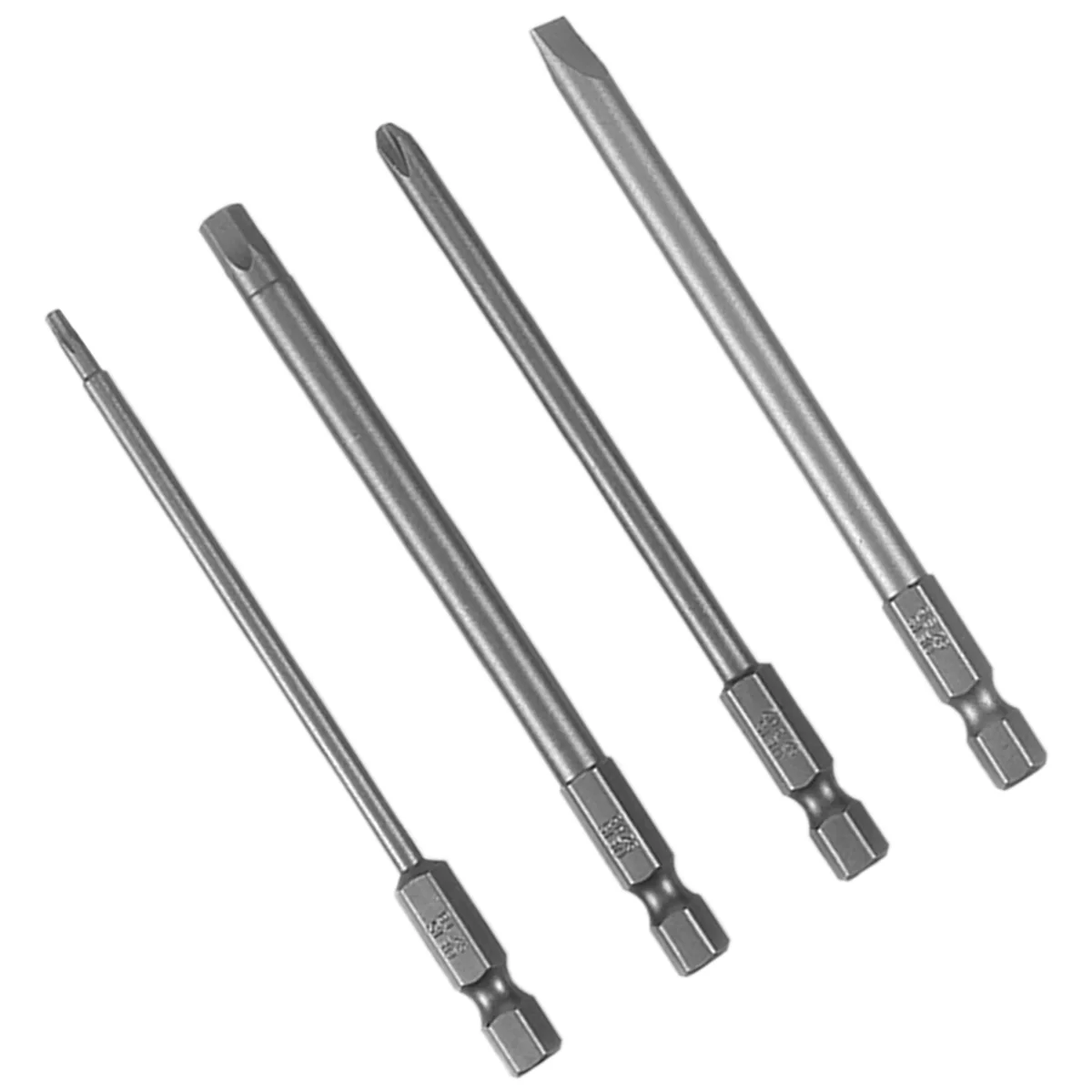 BVBV 16 قطعة طويلة مفك مغناطيسي بت مجموعة مشقوق + الصليب + عرافة + توركس مجموعة لقمة مثقاب 1/4 بوصة عرافة عرقوب 100 مللي متر طول