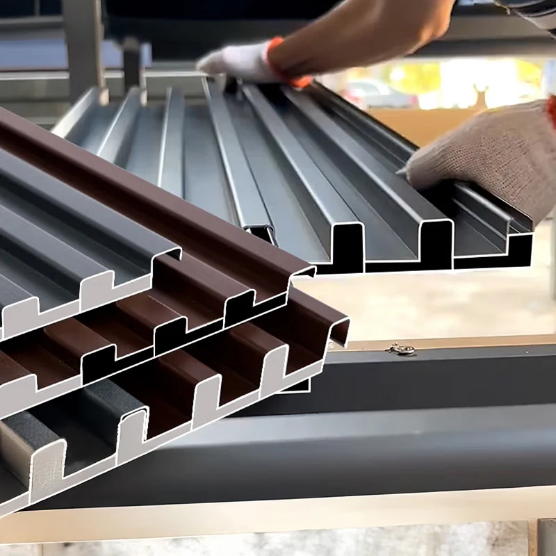 

Двухслойная изолированная крыша из алюминиевого сплава Great Wall, навес для солнечной комнаты, энергоэффективная крыши