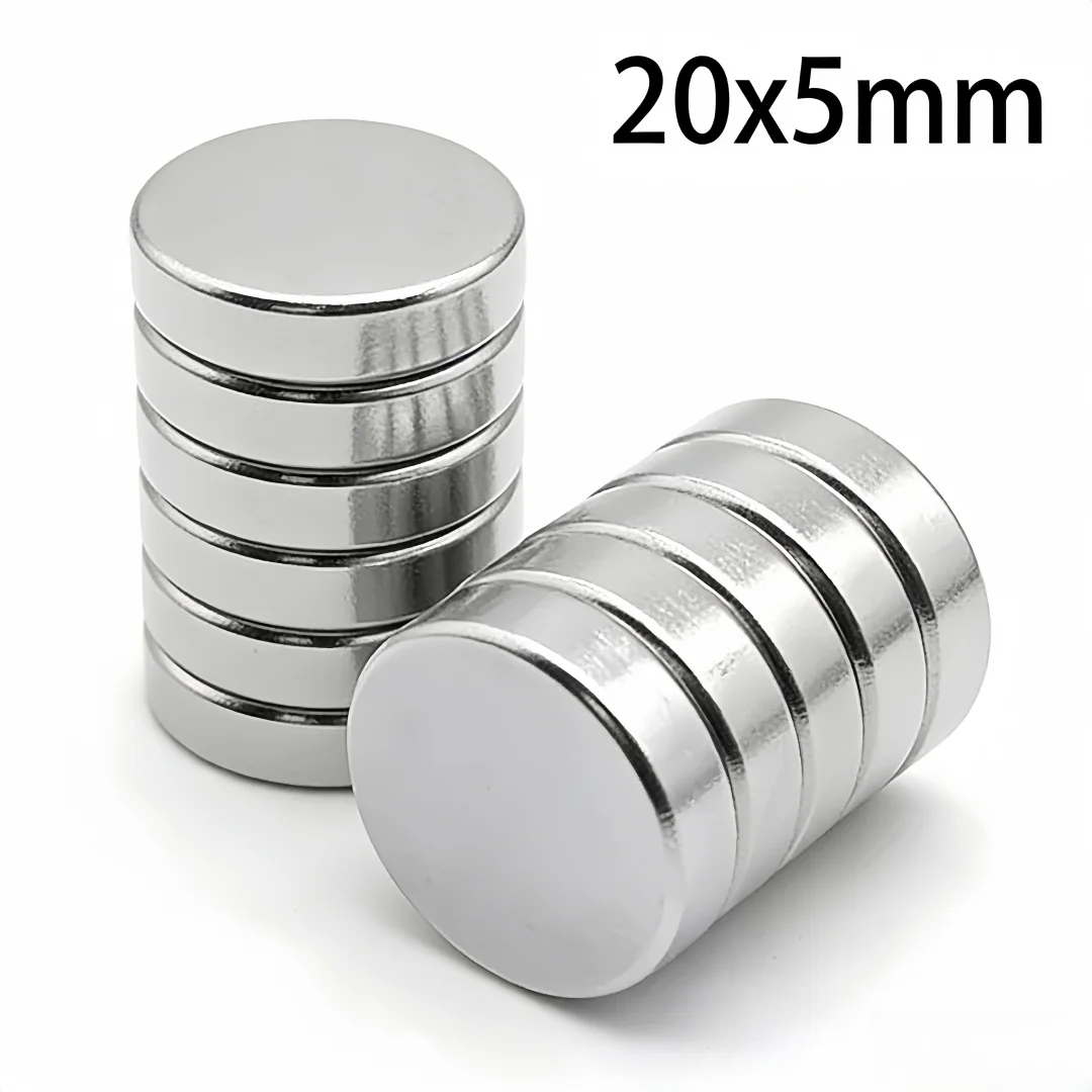 20x5mm Powerful Magnets Strong Disc Magnets For Fridge, DIY, Building, Scientific, Craft, Education 20*5 20x5