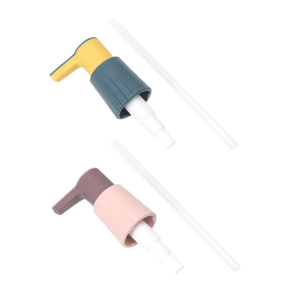 

2Pcs Oyster Sauce Bottle Press Pump Head Plastic Kitchen Ketchup Bottle Nozzle Press Pump Suitable for Restaurant Dining Home