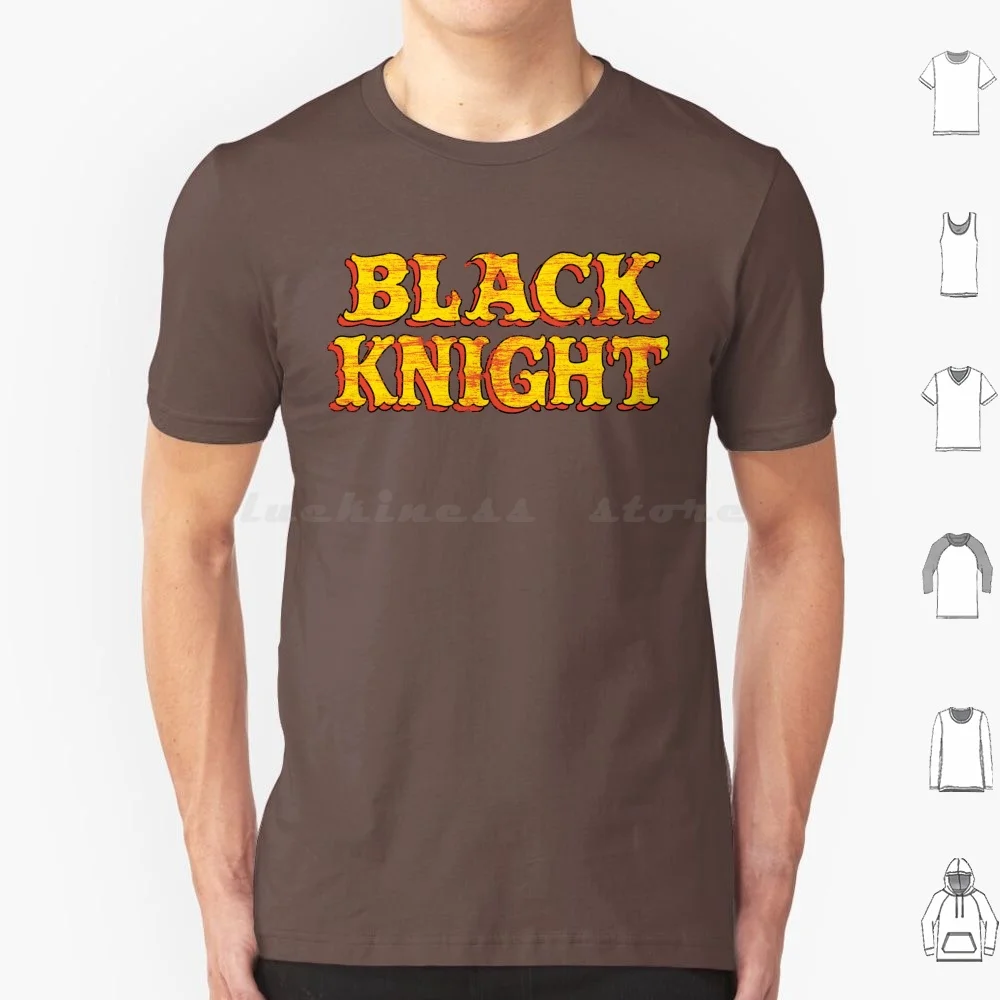 Black Knight Retro Logo T Shirt Big Size 100% Cotton Black Knight Eternals Comics Comic Books Got Dane Whitman Mcu