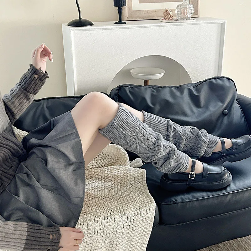 

Хит продаж 2026: Новые осенне-зимние гетры в стиле Ins, цвета Майярд, с ромбовидным узором, простые, универсальные, милые