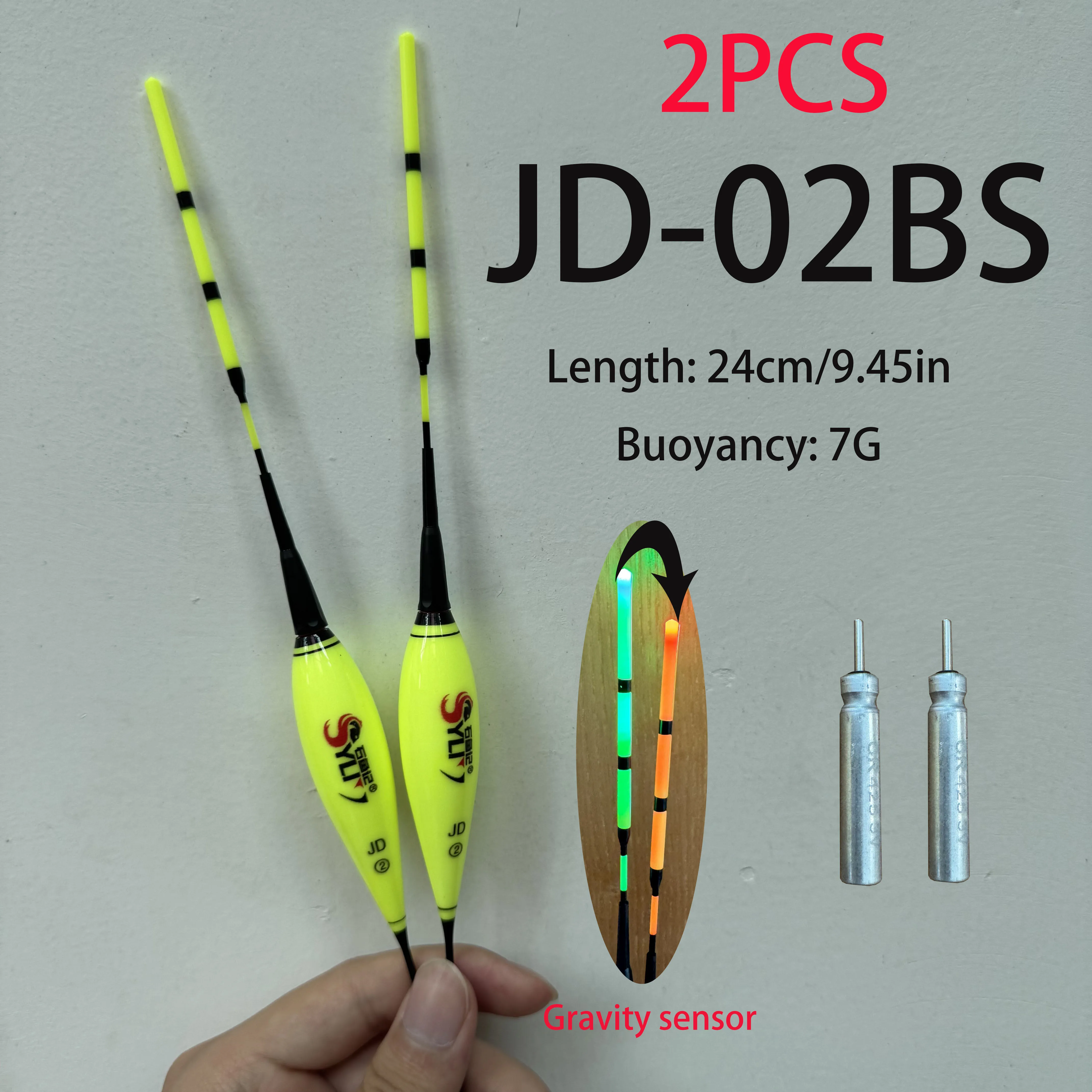 Electronic Float Day and Night Dual-Use Gravity Sensing Color Change Is Clear and Visible