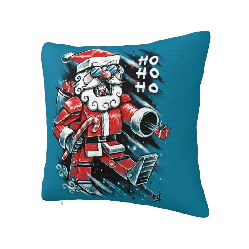 Luxury Robot Santa Claus Cushion Cover Soft Merry Christmas Gift Xmas Throw Pillow Case