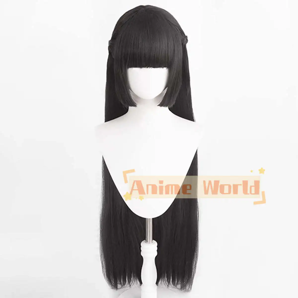 Zenless Zone Zero Hoshimi Miyabi Black Cosplay Wig  Synthetic Hair Halloween Role Play Party Carnival Wig Cap