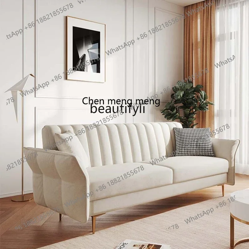 

D178 Y LBX Modern Minimalist Sofa Bed Nordic Small Apartment Living Room Foldable Fabric Art Sofa