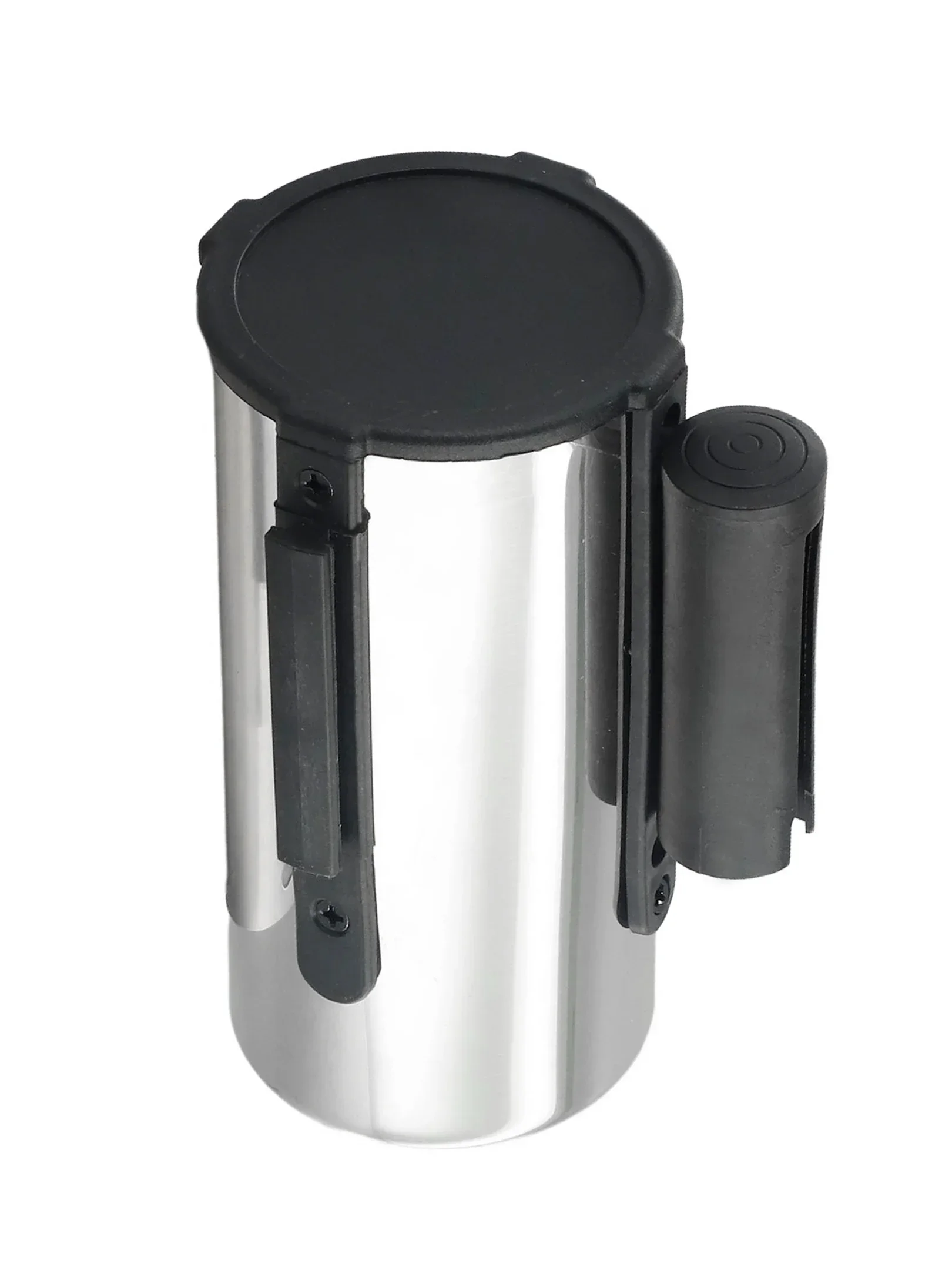 Imagem -02 - Conjunto de Fita Retrátil Inoxidável Stanchion Fila Barreira Montagem na Parede Controle Multidão Retrátil Loja 2m Metros Fita Ferramenta Varejo 1