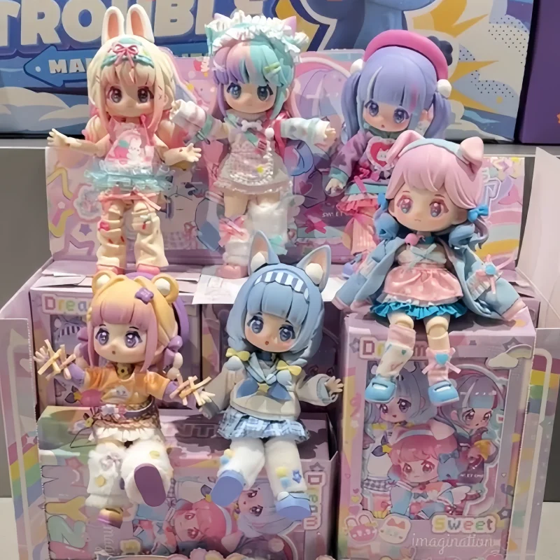

Genuine SIMONTOYS NYZAII Sweety Imagination Series Mystery Box Kawaii Joint Movable Figure Doll Action Figure Collection Toys