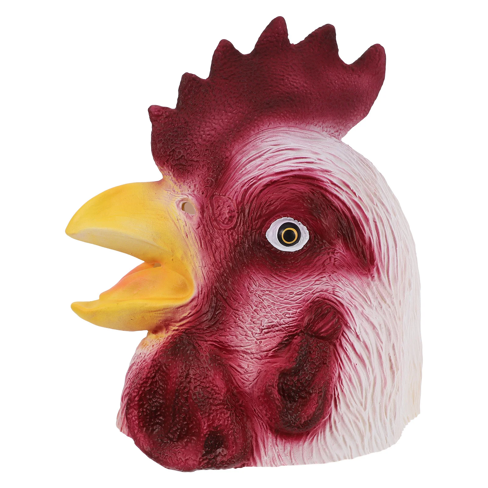 

1pc Rooster Head Mask Latex Animal Costume Accessory For Halloween Cosplay Party Masquerade Carnival Photo Prop Dress Up
