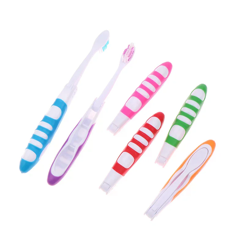 Hygiene Oral Portable Disposable Foldable Travel Camping Toothbrush Hiking Tooth Brush Tooth Cleaning Tools Folding Toothbrush