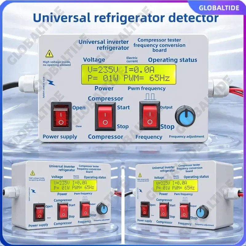 Inverter Refrigerator Compressor Tester with Diagnostic Control Board and Adjustable Frequency Regulator for Testing and