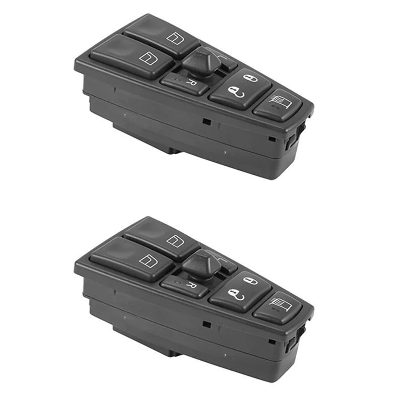 

2X Master Control Window Switch Door Lock Lift Power Window Switch for Volvo Truck Fh12 Fm Vnl Driver Side