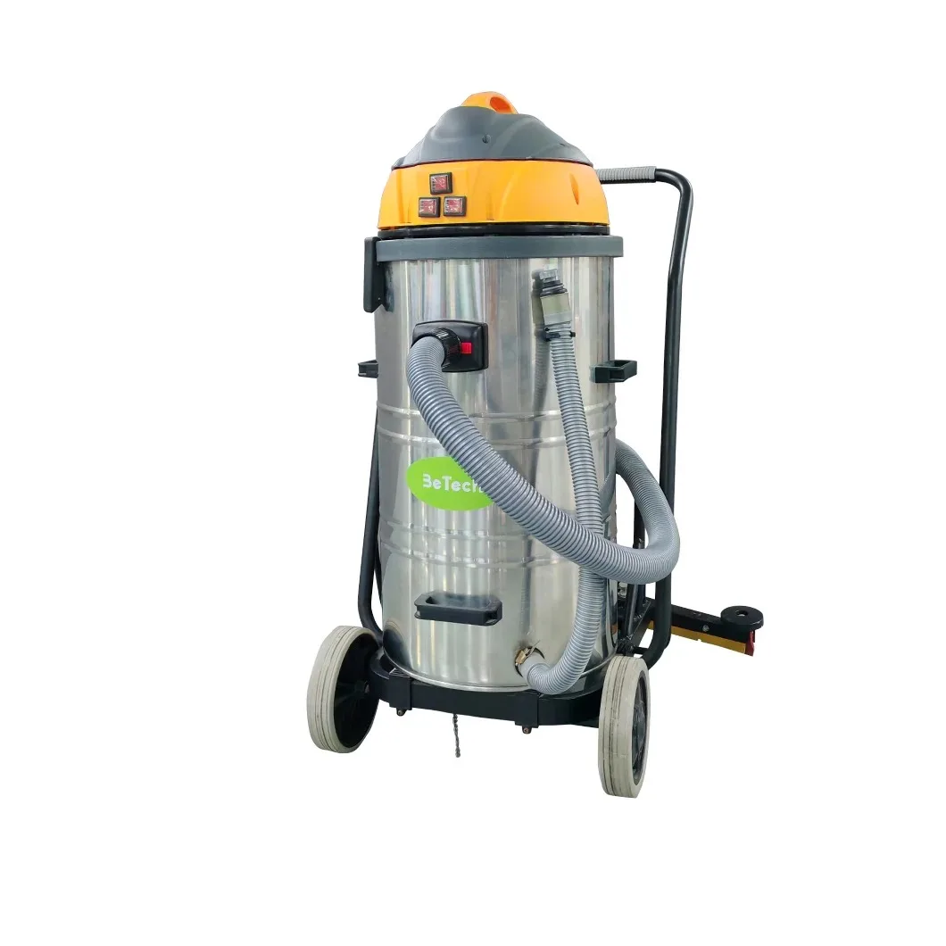 

peiqi77L Industrial and Commercial Stainless Steel Plastic Tank Wet and Dry Vacuum Cleaner
