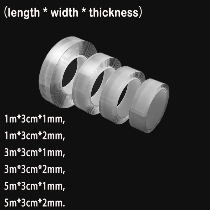 High Quality Nano Double-Sided Tape Acrylic Double-Sided Tape Non-Trace Hook Adhesive Transparent Tape Water Proof Nano Adhesive