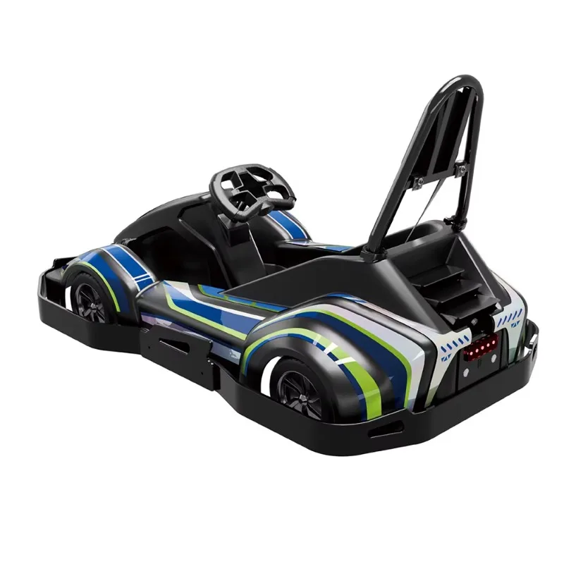 300W/600W Dual-Motor Electric Go-Kart for Kids Battery Replacement Off-Road Ride-On Toy Car Bumper Safety Belt for Outdoor Use