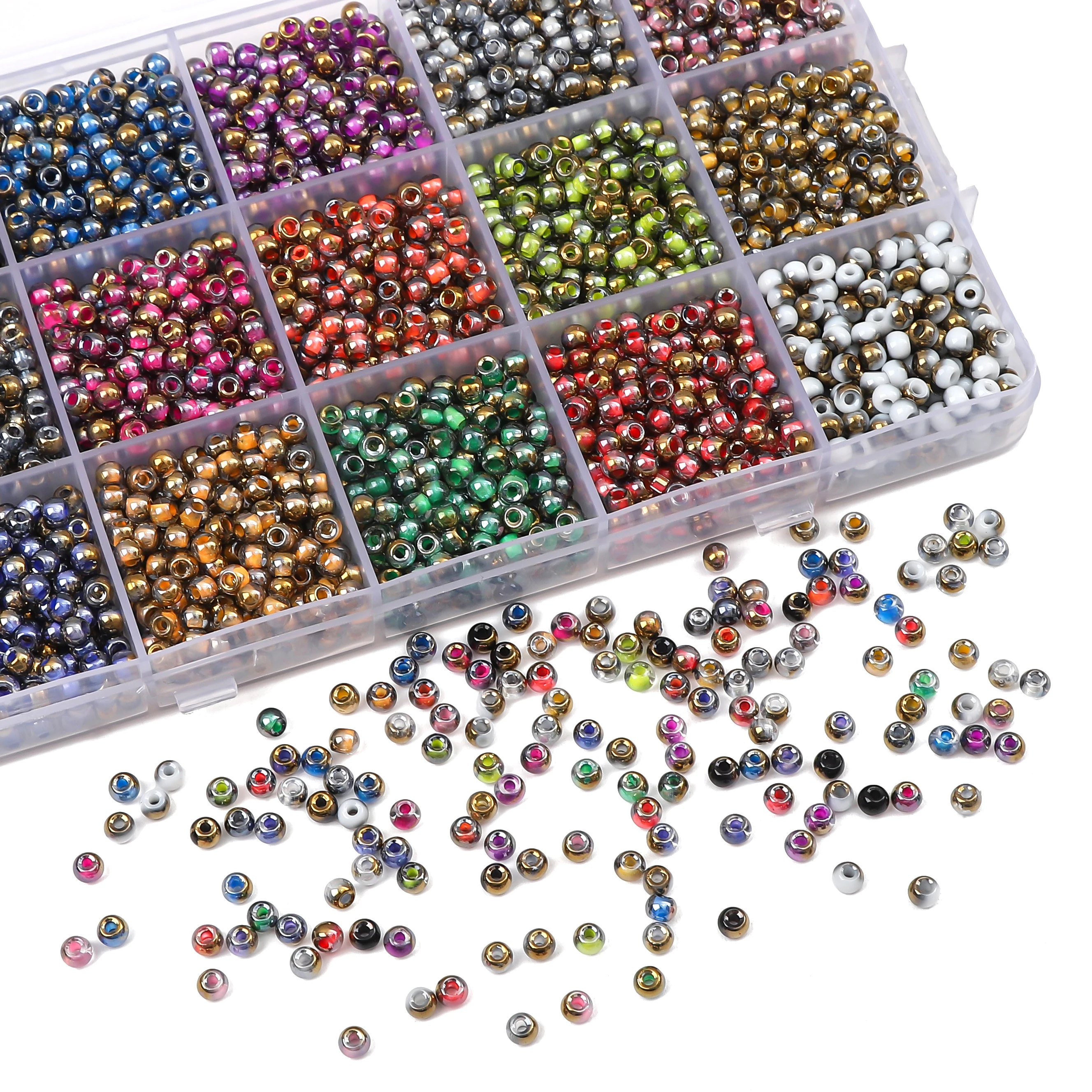 4mmAbout170Pcs Domestic Super High Quality Glass Rice Beads Scattered Beads Handmade DIY Making Bracelets, Necklaces, Earrings,