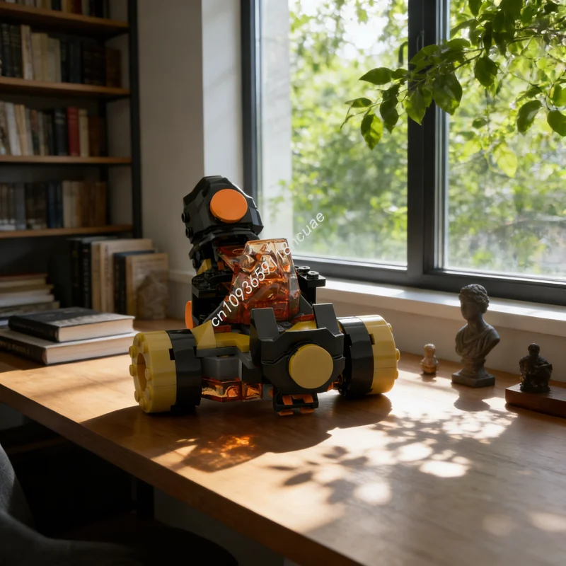 102-teiliges MOC Ninjago Cole S Drift Trike Modellbausatz Weihnachtsgeschenk Architektur-Bausatz DIY Spielzeug Kreative Idee Bausteine