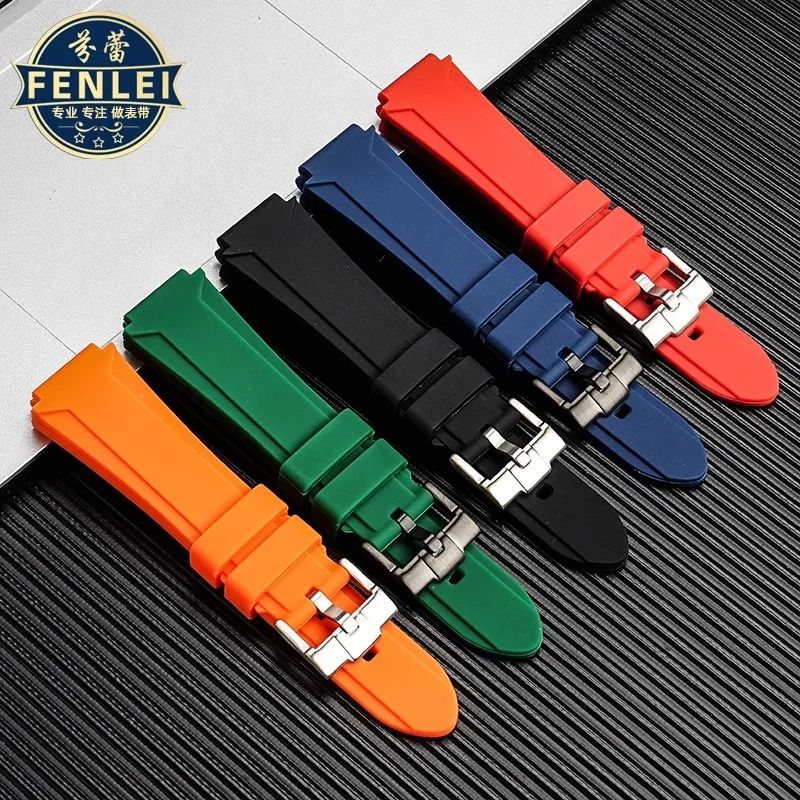 카시오 G-SHOCK 시계 DW-H5600 용 18mm 팔찌 작은 사각형 볼록한 입 고무 시계 밴드 남자 수정 된 실리콘 시계 스트랩