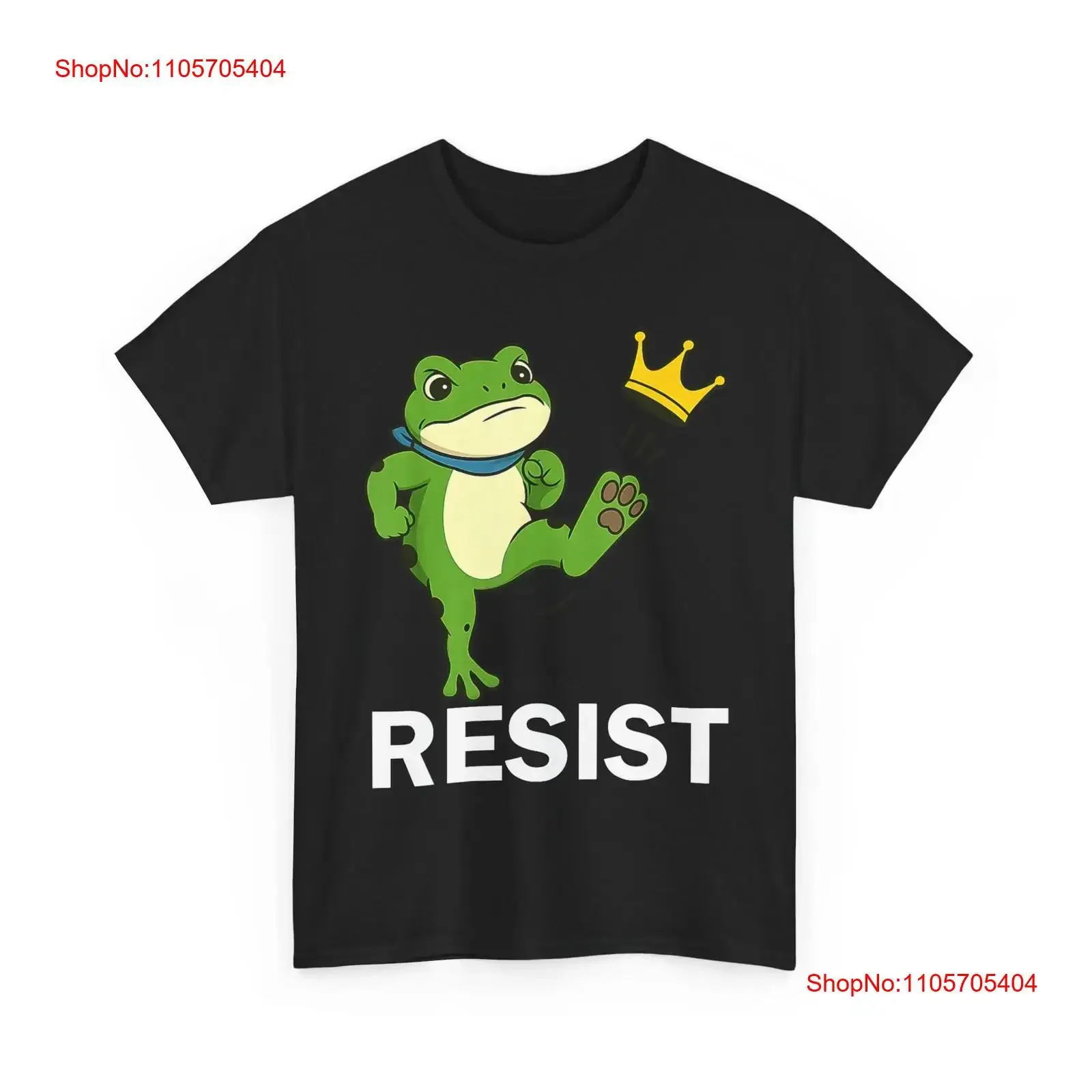 Portland Frog ProtesT T Shirt No Kings long or short sleeves vintage Washed Casual designer clothes Soft homme graphic Unisex