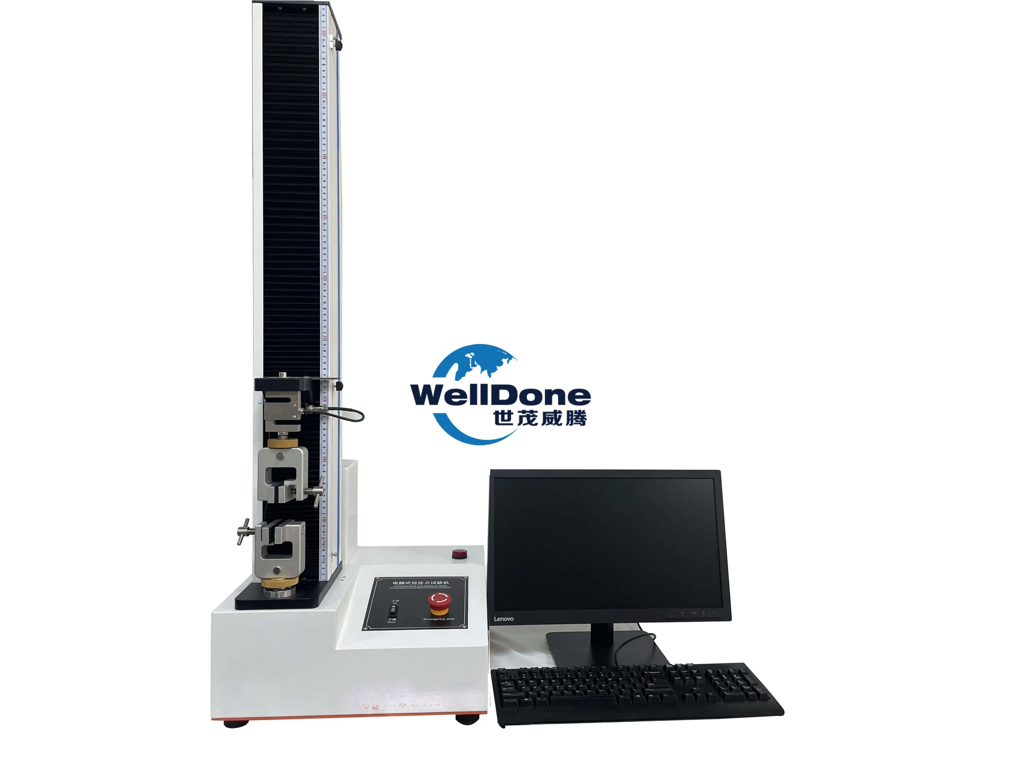 WELLDONE Computerized Single-column Electronic Tensile Strength Testing Machine