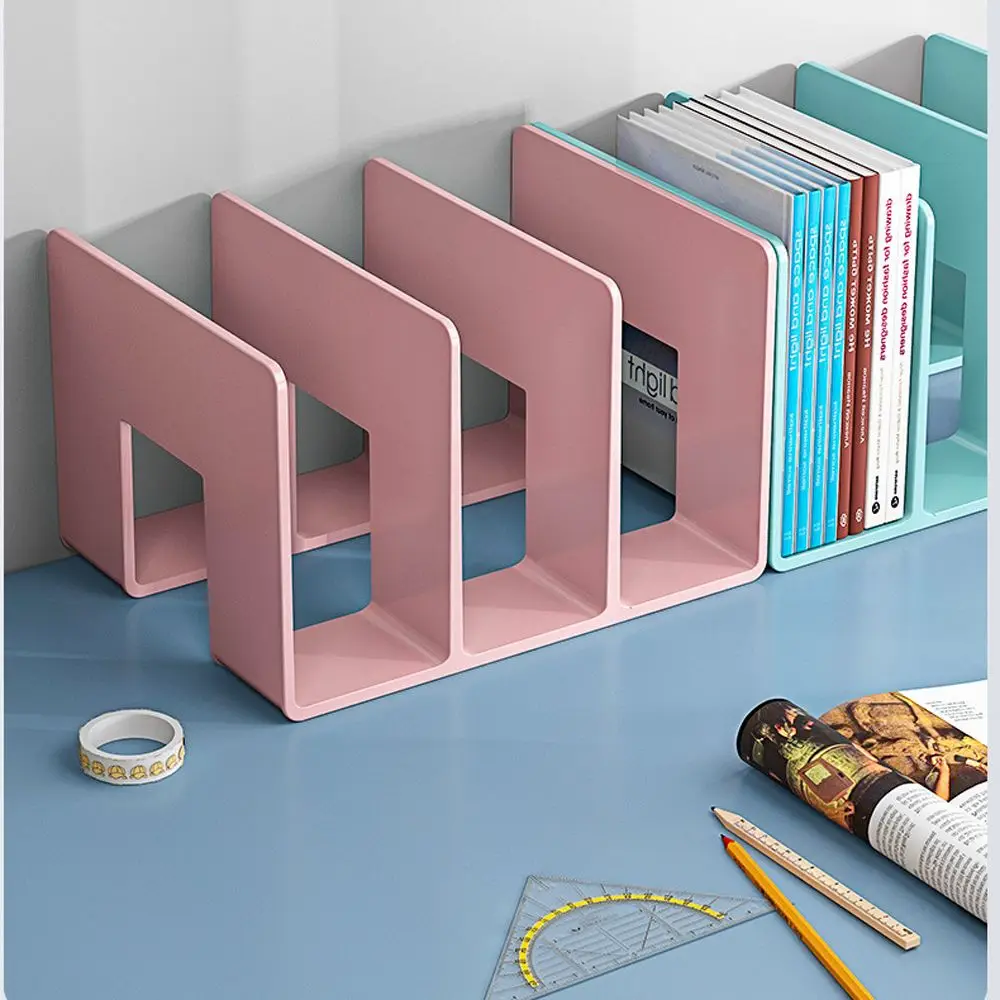 Clear Acrylic Bag Storage Shelf Divider Transparent Plastic 4 Sections Handbag Books Organizer Desktop Storage 4 Grids Design