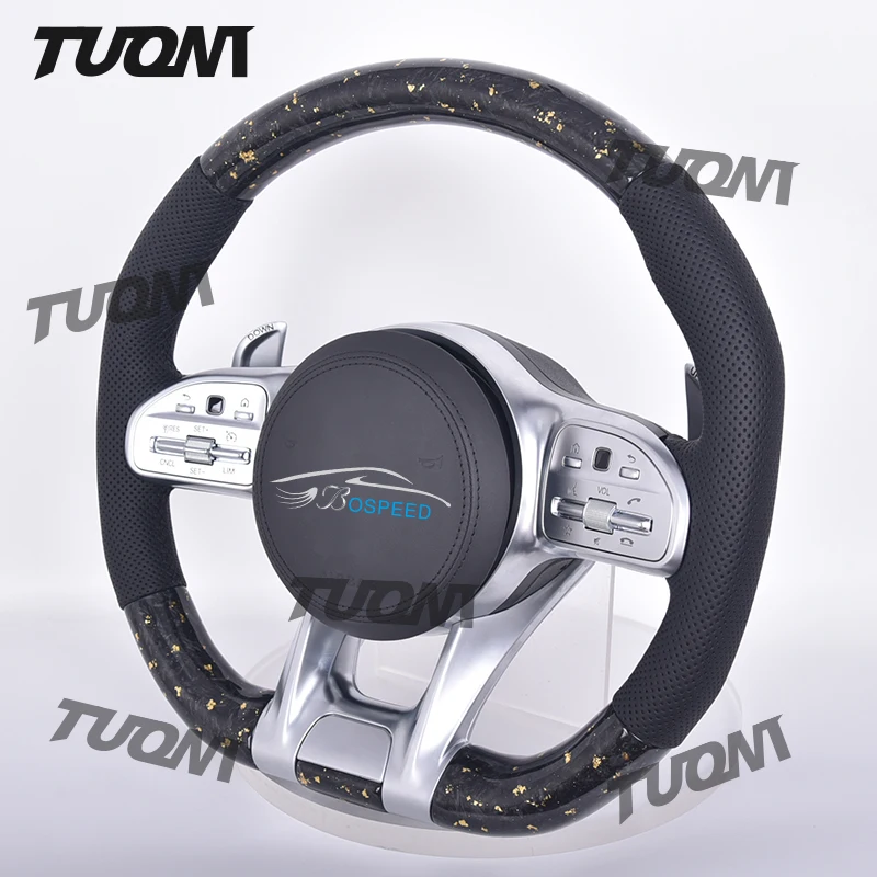 

Customized Forged Carbon Fiber Steering Wheel W190 C190 W205 C205 W166 X167 W177 W290 W217 C217 W222 C63 E63 For Mercedes-Benz