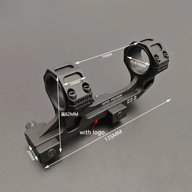 GEISSE Zielfernrohrhalterung 25,4mm/30mm Cantilever Optikhalterung für 20mm Schiene Taktische AR15 Halterung