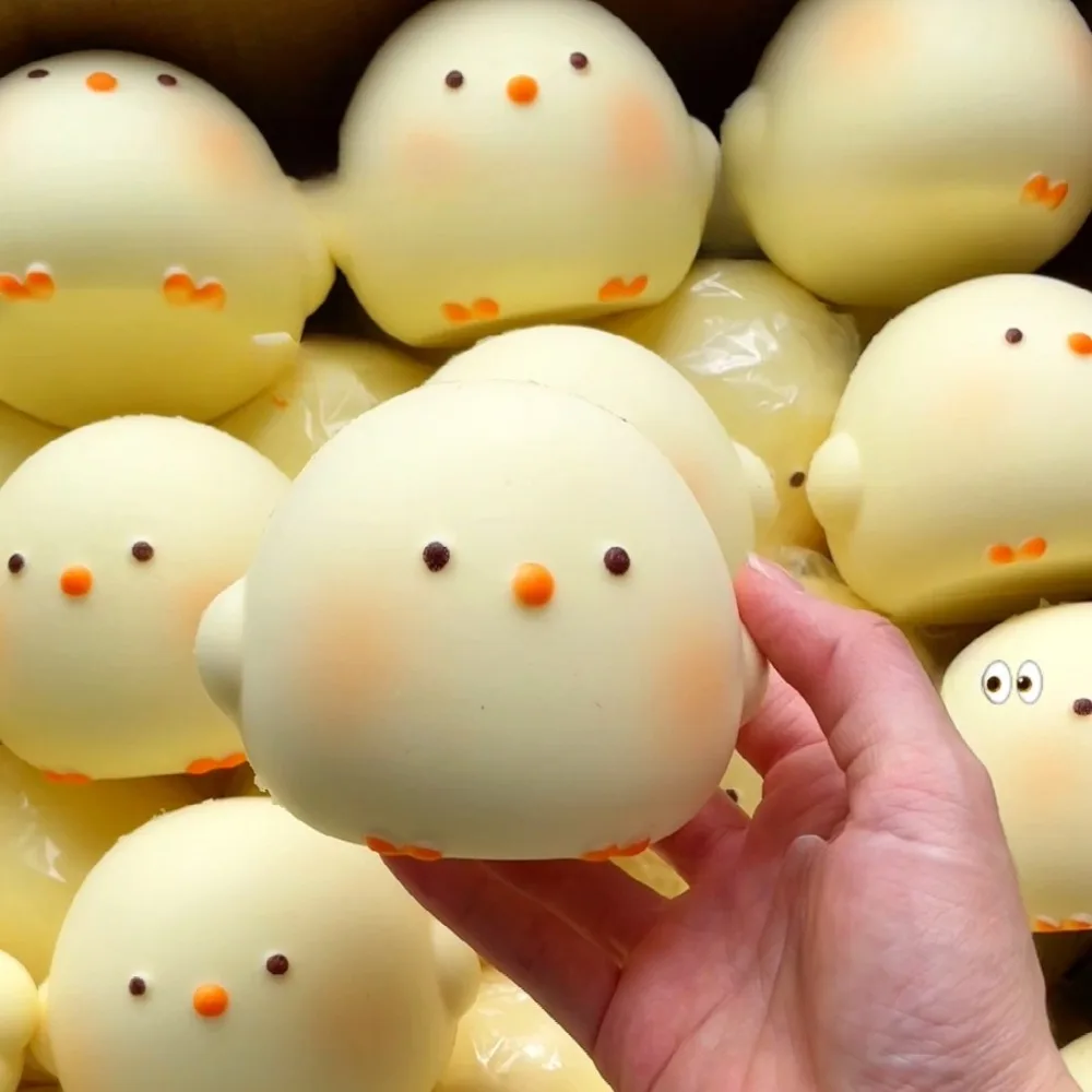 Taba Squishy Cute Chicken Squeeze Toy Stress Relief Slow Rising Sensory Fidget for Anxiety ADHD Autism Gifts Kids Adult ASMR Fun