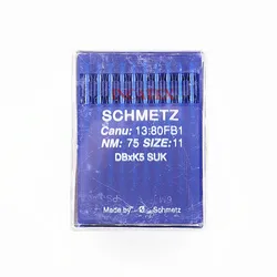 100 Pcs Genuine Schmetz Embroidery Needle DBXK5 SUK Nm 65/9 70/10 75/11 80/12 For Tajima Barudan SWF China Embroidery Machine