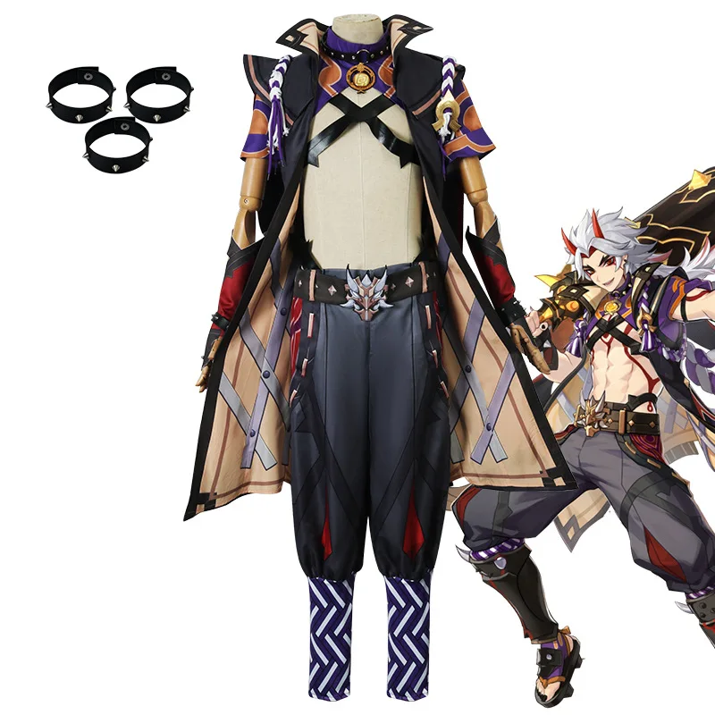 

Genshin Impacthuang Takashi Yidou Cos Clothing Set Cosplay Clothing Men's Full Set Of One Piece