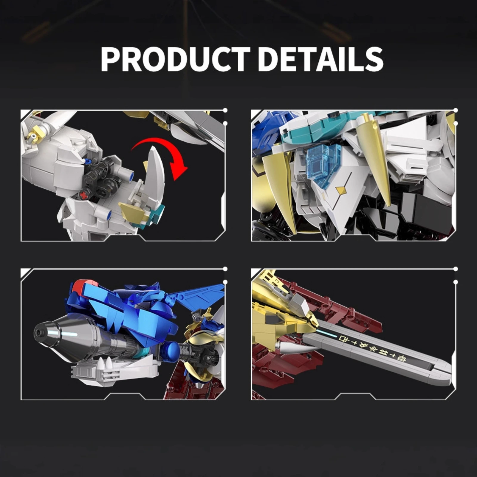 1825PCS Mech Warrior met Stand Bouwstenen Mechanische Armor Robot Figuur Model Ornamenten Bricks Speelgoed Kit voor Kid Gift DG7101