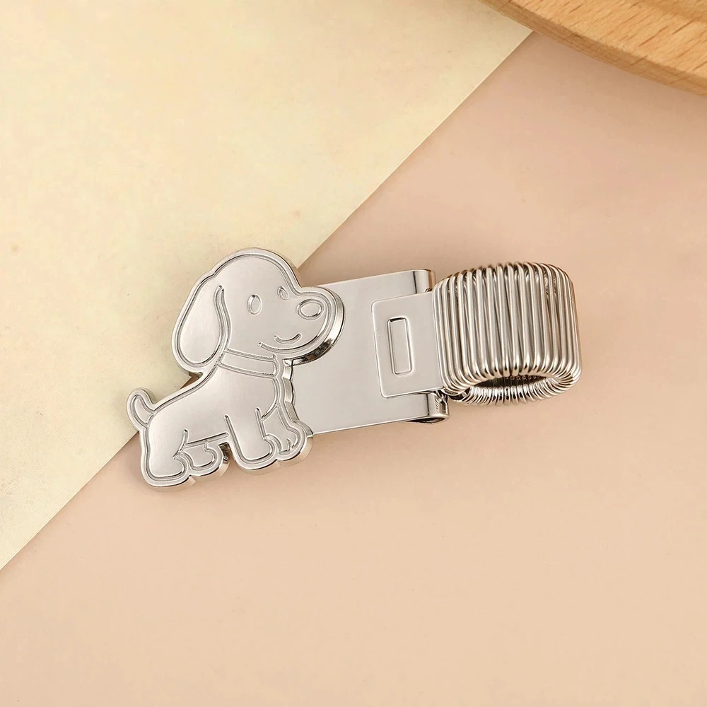 Securely Holds Puppy Pen Clip with Spring Durable Secure Grip Cat Paw Pen Clip Telescopic Spring Heavy-Duty Notebook Pen Holder