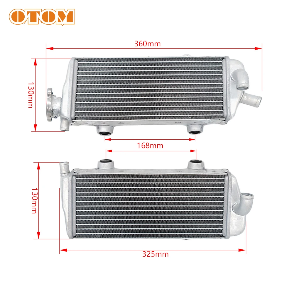 OTOM Dirt Bike 125 150 250 300 TC TE XC EXC SX 07-16 Motorcycle Cooling System Radiator for KTM HUS QVARNA