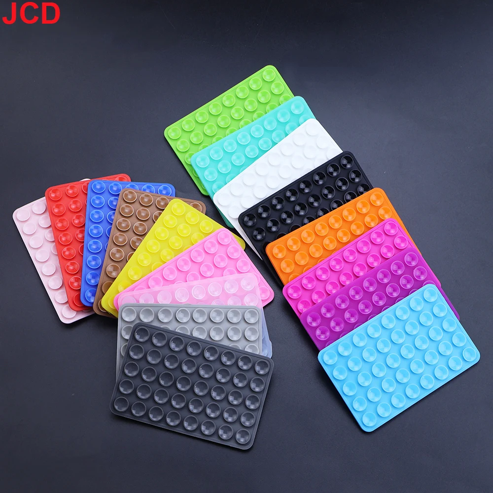 JCD 1pcs Universal Double-Sided Silicone 24 Pills/40 Pills Mobile Phone Fixed Suction Cup Silicone Bracket Waterproof Fixing Pad - Image 2