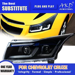 AKD Head Lamp for Chevrolet Cruze LED Headlight 2009-2016 Headlights Cruze DRL Turn Signal High Beam Angel Eye Projector Lens