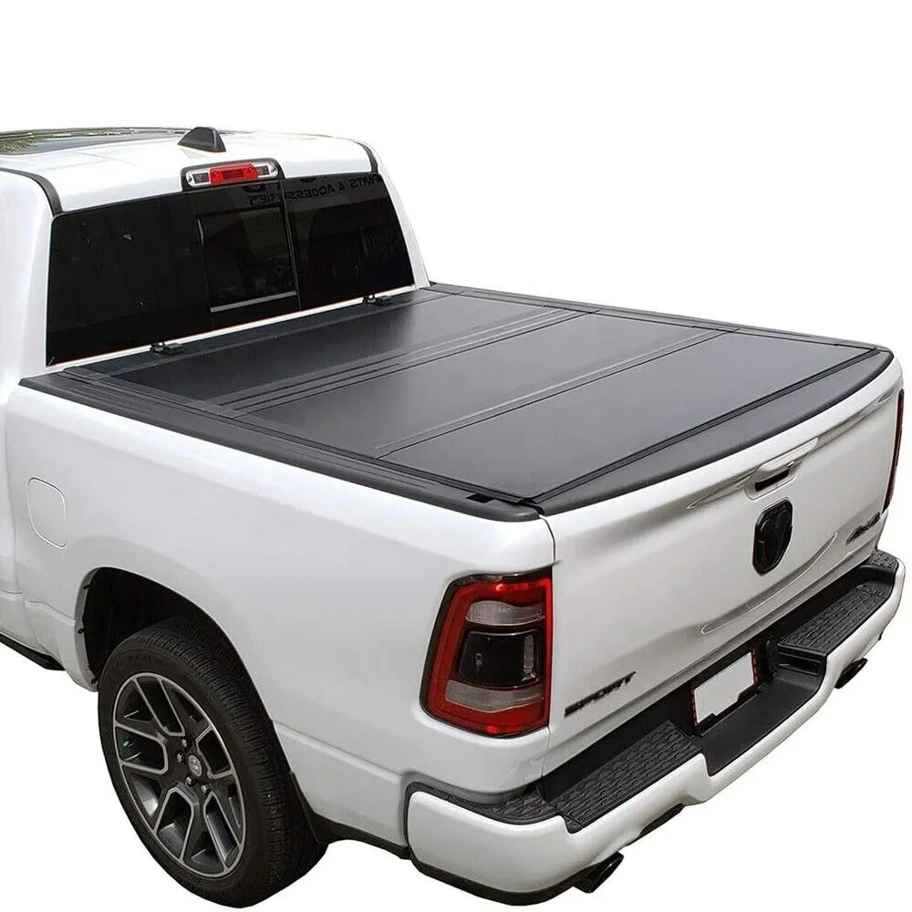 

Factory Hot Selling Hot Sale Low Profile Hard Folding Truck Bed Tonneau Cover Compatible with for 2019-2023 Ram 1500 5.7 Ft Shor