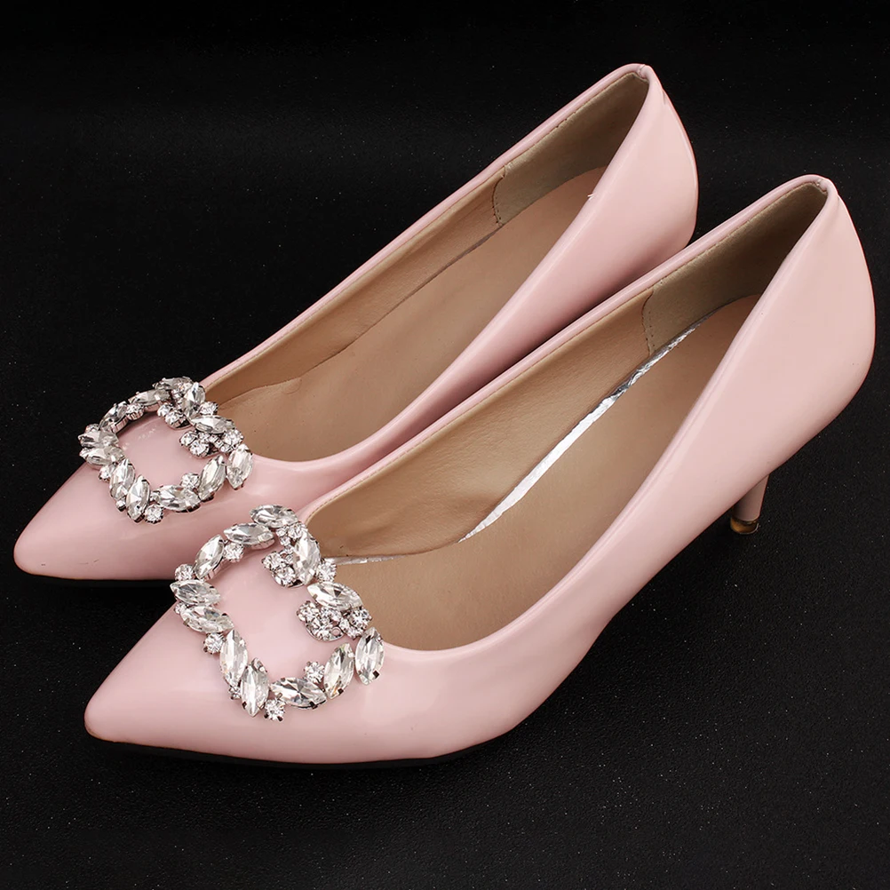 

Durable Crystal Shoe Buckle Clips Rhinestone Diy Decorative Accessories For Women Flats Boots Sandals Pumps Heels Clutch Hat
