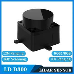 LD06 LD19 D300 Lidar Scanner 360°TOF LD LIDAR Ranging 3D Sensor Kit with 12m Range ROS2 ROS Robotics Raspberry Pi Jetson NANO